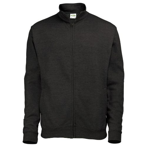 Awdis Just Hoods Fresher Full-Zip Sweatshirt Jet Black